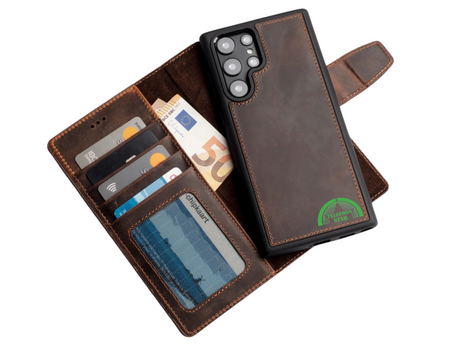 Luxe 2-in-1 Bookcase Hoesje Donker Bruin - Samsung Galaxy S-serie