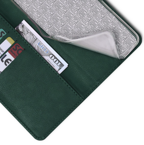 Oppo A80 boek case met Pasjes Groen