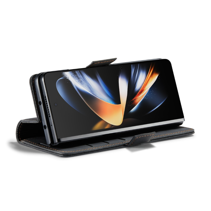 Samsung Galaxy Z Fold 6 Hoesje boek case met Pasjes Zwart