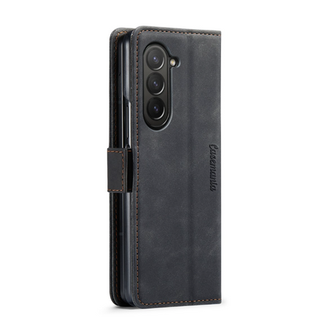 Samsung Galaxy Z Fold 6 Hoesje boek case met Pasjes Zwart