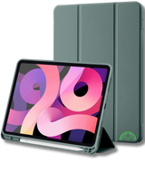Hoesje voor iPad A16(2025)/iPad 2022 (10.9 inch 10e Gen) Paars Silicone Smart Cover Met Pen Slot