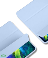 Hoesje voor iPad A16(2025)/iPad 2022 (10.9 inch 10e Gen) Lichtblauw Silicone Smart Cover Met Pen Slot