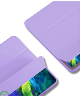 Hoesje voor iPad A16(2025)/iPad 2022 (10.9 inch 10e Gen) Paars Silicone Smart Cover Met Pen Slot