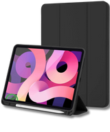 Hoesje voor iPad A16(2025)/iPad 2022 (10.9 inch 10e Gen) Zwart Silicone Smart Cover Met Pen Slot