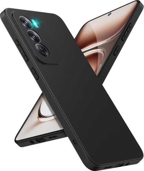 Hoesje Oppo Reno 12 5G | Siliconen | Hoogwaardige bescherming | Zwart