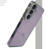 Hoesje voor Samsung Galaxy A37 Transparant groen knop Schokbestendige Bescherming