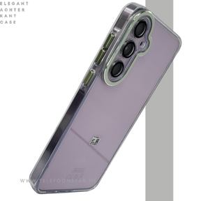 Transparant groen knop Hoesje Samsung Galaxy A56 Schokbestendige Bescherming