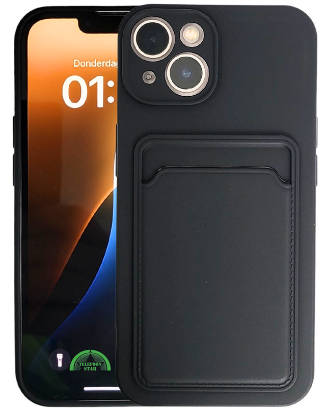 iPhone Hoesje met Pasjeshouder Zwart