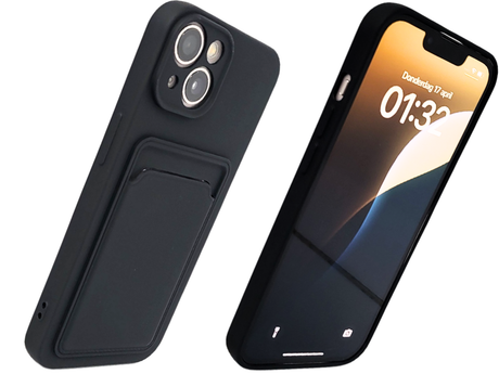 iPhone Hoesje met Pasjeshouder Zwart