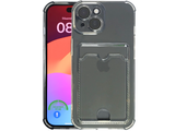 iPhone 15 Hoesje met Pasjeshouder – Transparant & Valbestendig