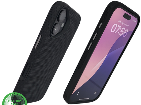 Antislip Hoesje Zwart - Backcover iPhone 16 &amp; 16 plus