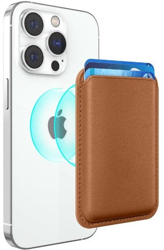 Magnetische Kaartenhouder voor iPhone Bruin– Compatibel met MagSafe