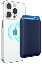Magnetische Kaartenhouder voor iPhone Donkerblauw– Compatibel met MagSafe
