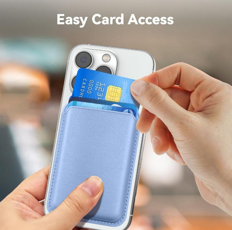 Magnetische Kaartenhouder voor iPhone Blauw– Compatibel met MagSafe