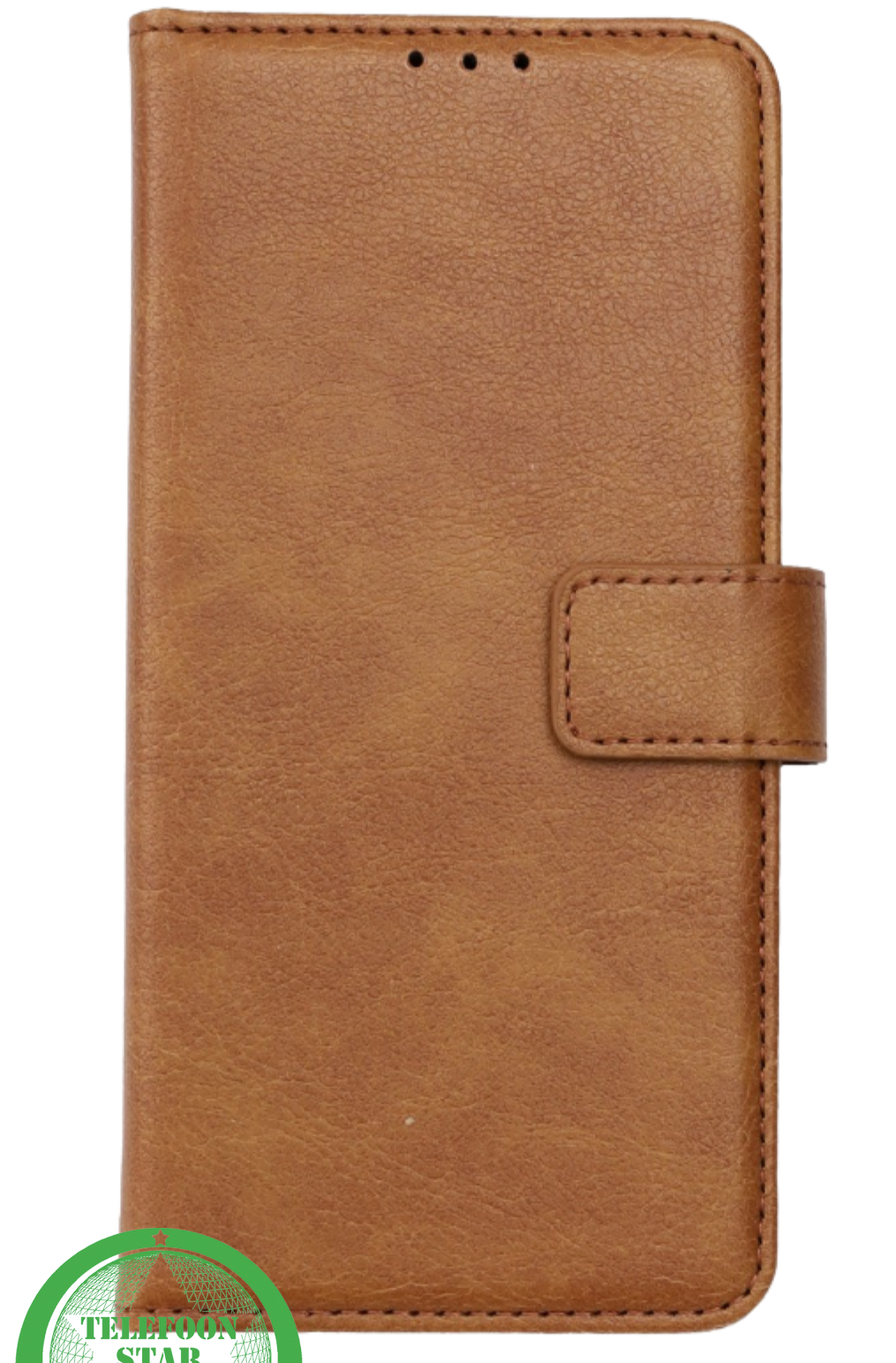 Hoesje Xiaomi Redmi 15 5G Bruin Bookcase Antislip leerlook, ligt stevig