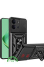Hoesje met Camera-Slider & Kickstand – Geschikt voor Oppo Reno 14 5G