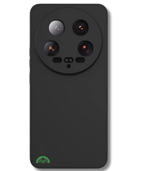 Hoesje Xiaomi 14 Ultra – Zwart Siliconen Softcase met Camera Bescherming