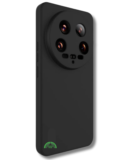 Hoesje Xiaomi 14 Ultra – Zwart Siliconen Softcase met Camera Bescherming