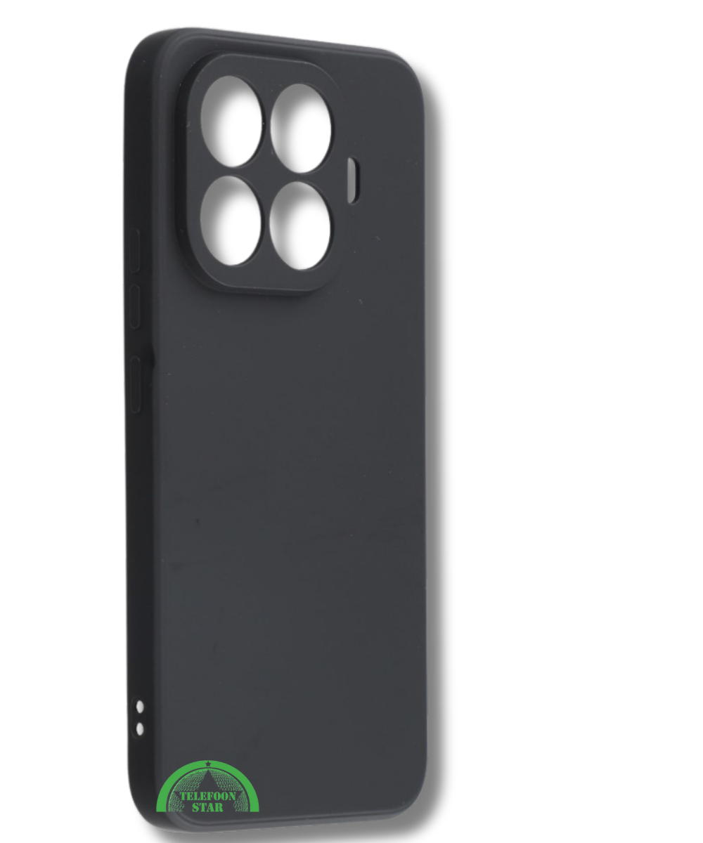 Hoesje Xiaomi 15T Pro Zwart Softcase met Extra Camera Bescherming
