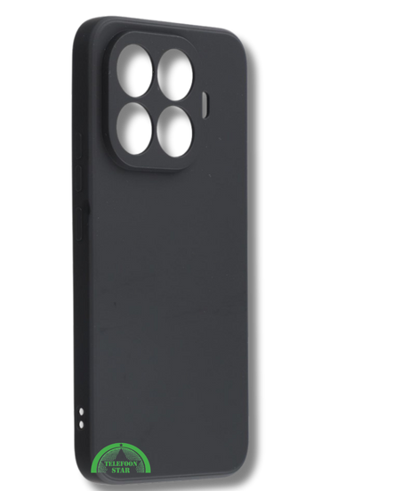 Hoesje Xiaomi 15T Pro Zwart Softcase met Extra Camera Bescherming