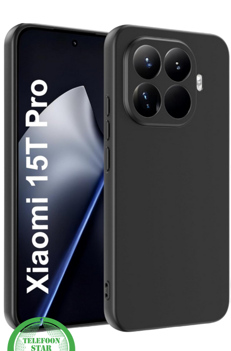 Xiaomi 15T Pro – Zwart Soft-Touch Hoesje