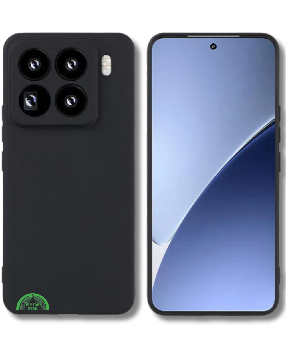 Hoesje voor Xiaomi Redmi Note 15 Pro 5G Zwart Siliconen