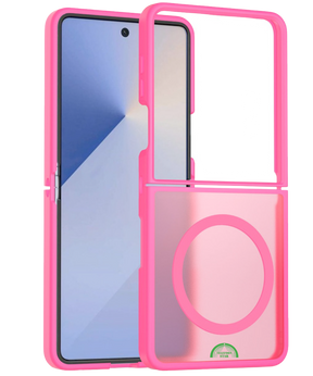 Hoesje voor Samsung Z Flip 7 FE Rose Guard Frosted Armor Case