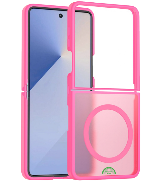 Hoesje voor Samsung Z Flip 7 FE Rose Guard Frosted Armor Case