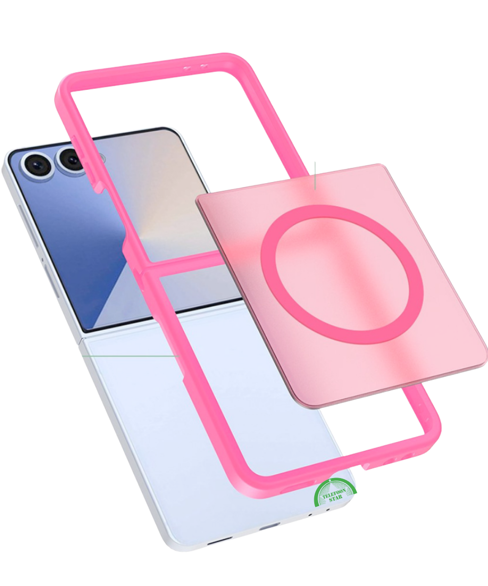 Hoesje voor Samsung Z Flip 6 Rose Guard Frosted Armor Case