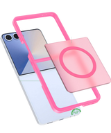 Hoesje voor Samsung Z Flip 7 FE Rose Guard Frosted Armor Case