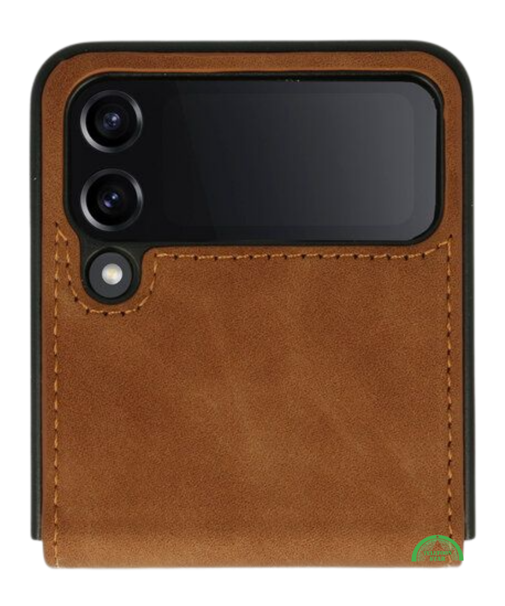 Hoesje voor Samsung Z Flip 6 Heritage Leather Wallet Case