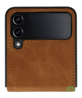 Hoesje voor Samsung Z Flip 6 Heritage Leather Wallet Case
