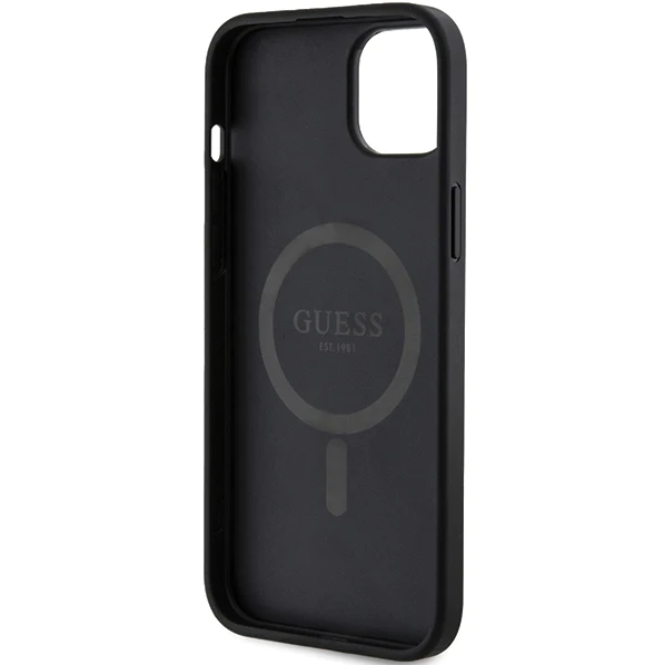 iPhone 15 MagSafe Hoesje | Guess Hoesje | Zwart
