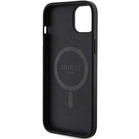 iPhone 15 MagSafe Hoesje | Guess Hoesje | Zwart