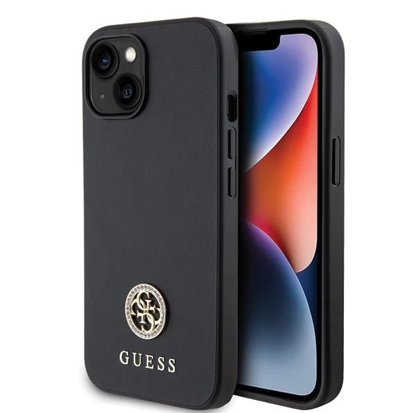 iPhone 15 Hardcase | Guess Backcover | Zwart