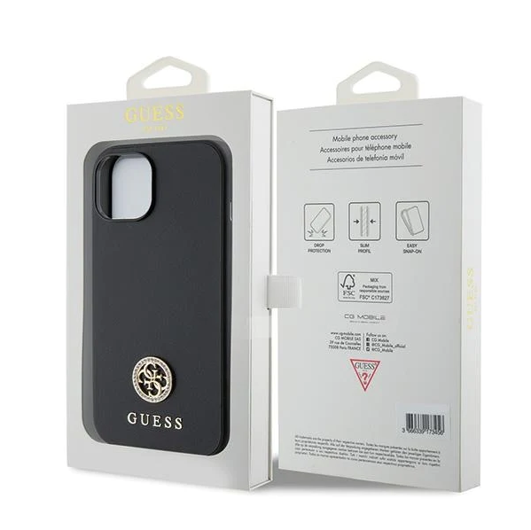 iPhone 15 Hardcase | Guess Backcover | Zwart