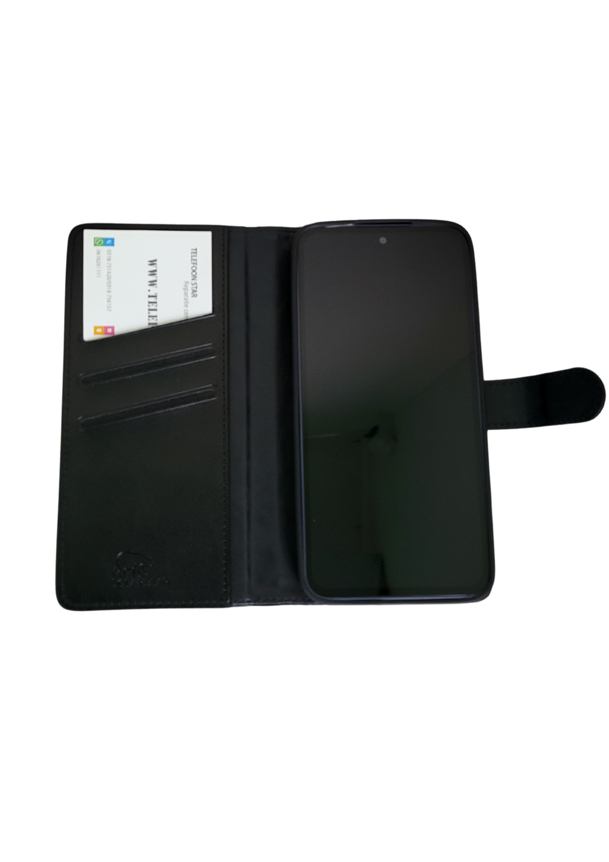 Boek case Zwartte cover iPhone 16