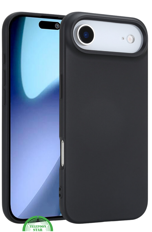 Zwart Soft Touch Hoesje voor iPhone 17 Air &ndash; Slank, Stijlvol &amp; Beschermend | Telefoonstar