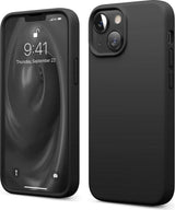 iPhone 13 Hoesje Siliconen Case Back Cover Hoes Zwart - iPhone 13 Hoesje Cover Hoes Siliconen