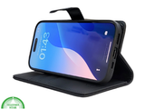 Bookcase Hoesje iPhone 17 Zwart &ndash; met Pasjeshouder &amp; Standfunctie