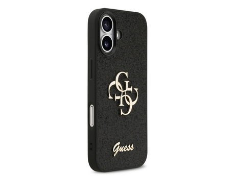 Guess Zwart Glitter Hoesje &ndash; met Gouden Logo &amp; Stijlvolle Bescherming