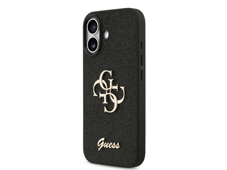 Guess Zwart Glitter Hoesje &ndash; met Gouden Logo &amp; Stijlvolle Bescherming