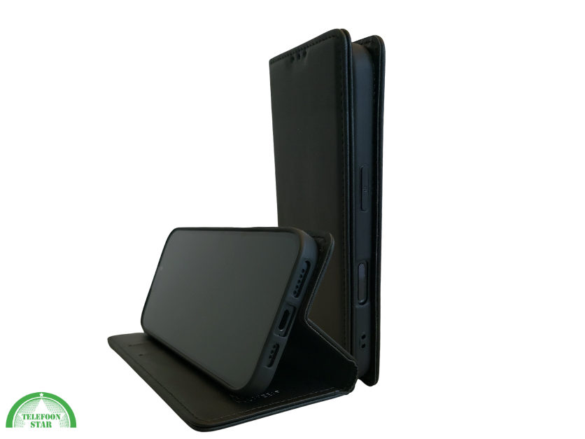 Flip Case Boek Zwart Luxe Klaphoes met 3 Pashouders voor iPhone 16 Plus